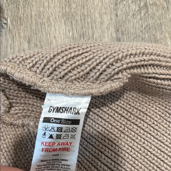 Gymshark Tan Knit Beanie Hat - Picture 3 of 3